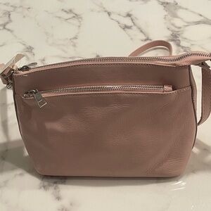 L'artigiano genuine blush pink real leather bag made in Italy, new with tag.